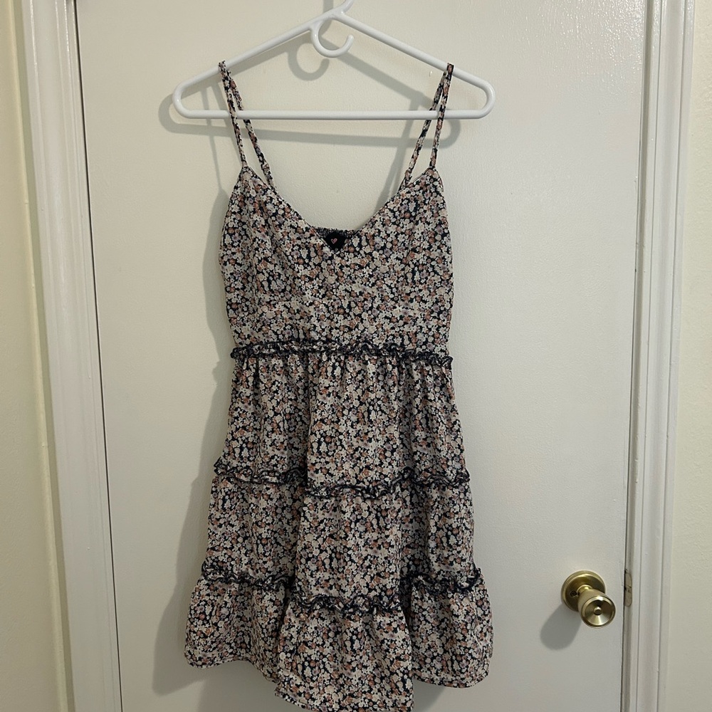Floral Midi Dress Size S with Adjustable traps